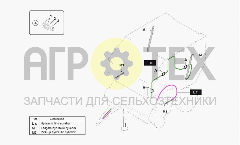 Чертеж HYDRAULIC SYSTEM