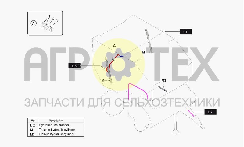 Чертеж HYDRAULIC SYSTEM