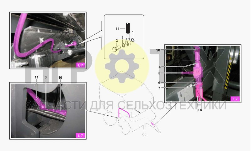 Чертеж HYDRAULIC SYSTEM