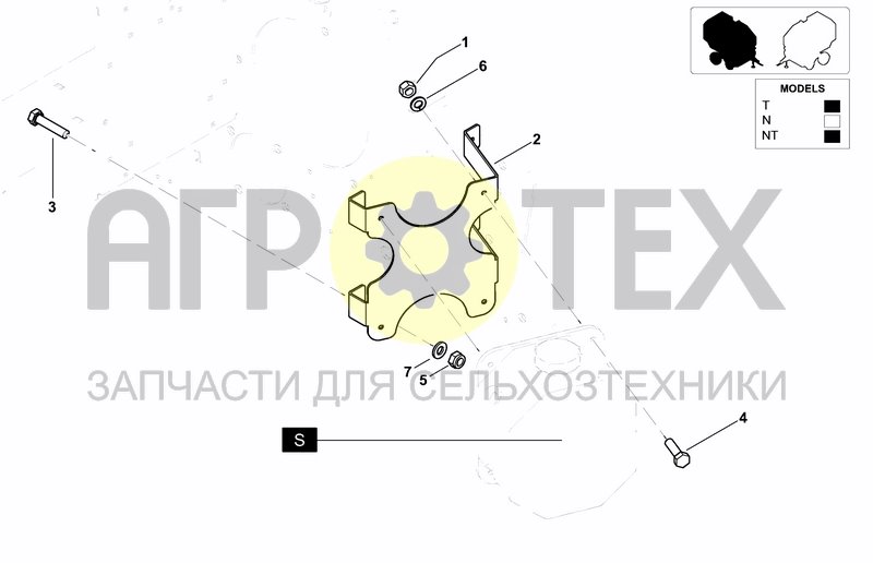 Чертеж TANK BRACKET