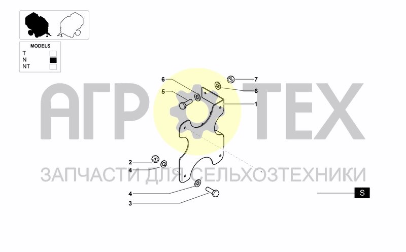 Чертеж TANK BRACKET