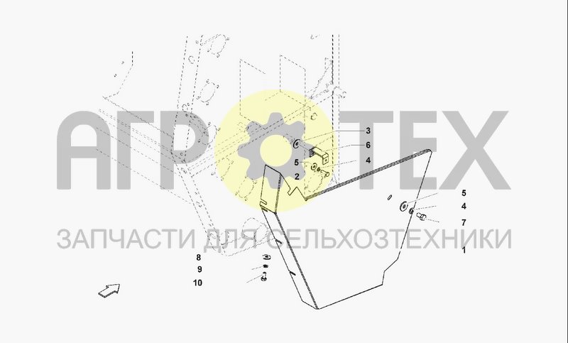 Чертеж PANEL FOR TAILGATE DX