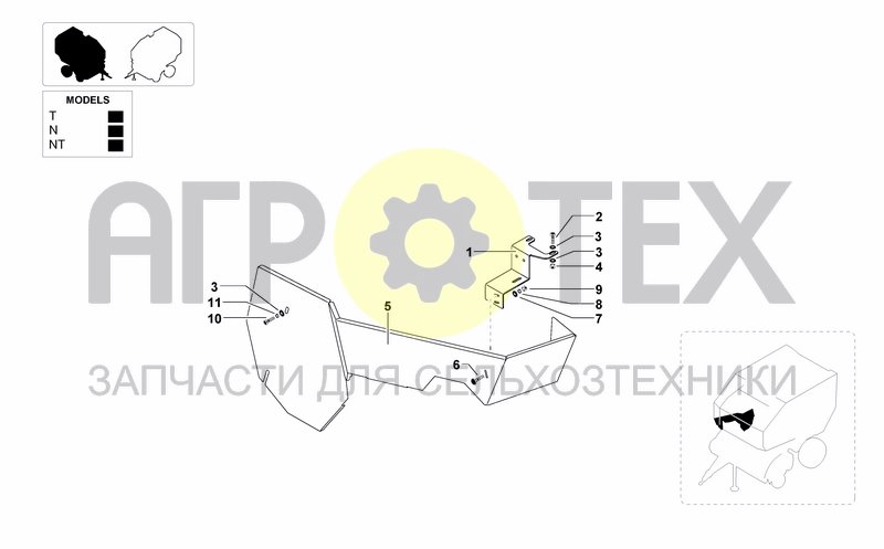 Чертеж TRANSMISSION SIDE GUARD