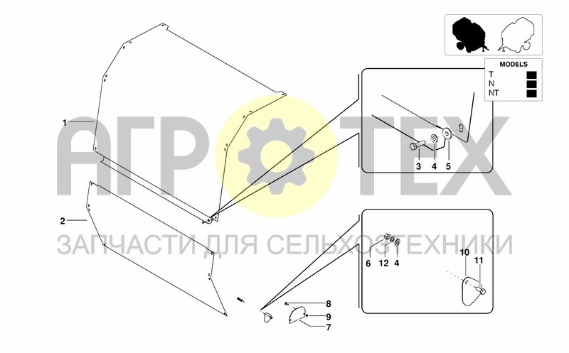 Чертеж PANELS FOR TAILGATE