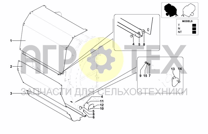 Чертеж PANELS FOR TAILGATE