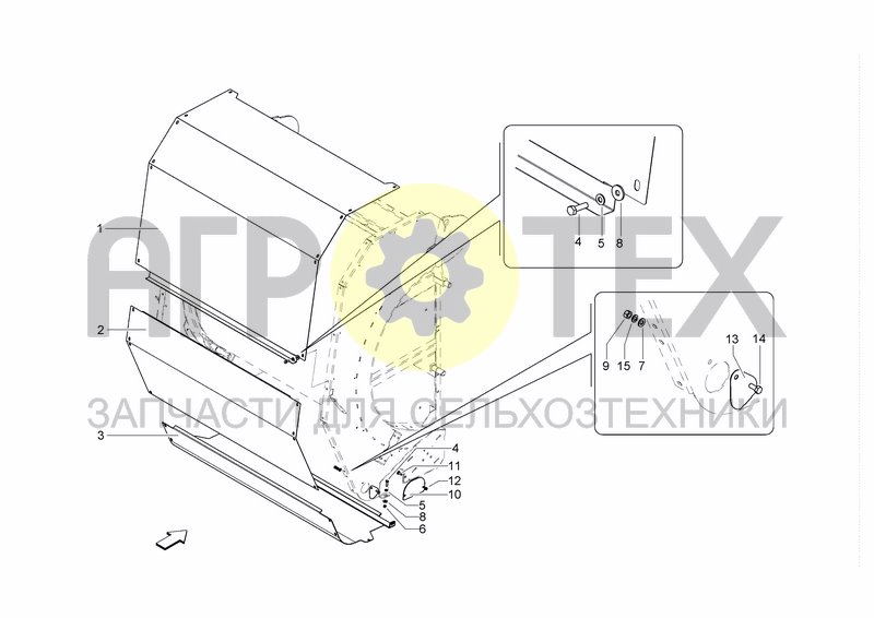 Чертеж BACK PANELS FOR TAILGATE