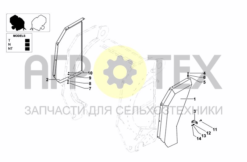 Чертеж PANELS FOR TAILGATE