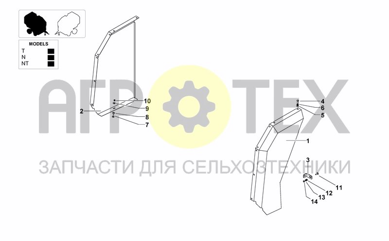 Чертеж PANELS FOR TAILGATE