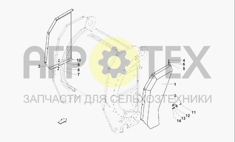 Чертеж SIDE PANELS FOR TAILGATE