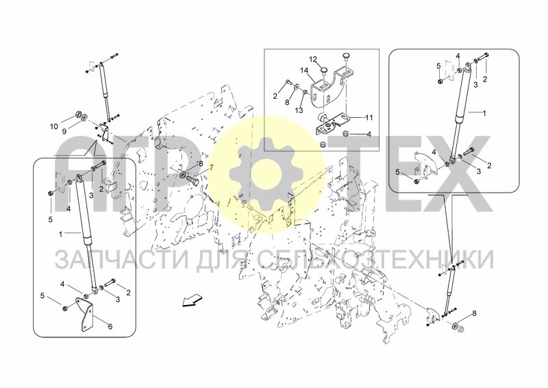 Чертеж PARTS FOR SIDE COVERS