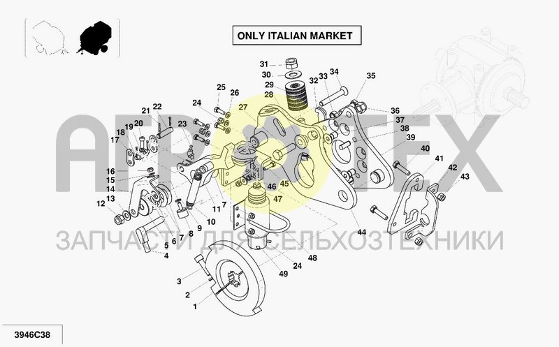 Чертеж SAFETY DEVICE PICKUP L RF3200 SERIES ROTARY FEEDER