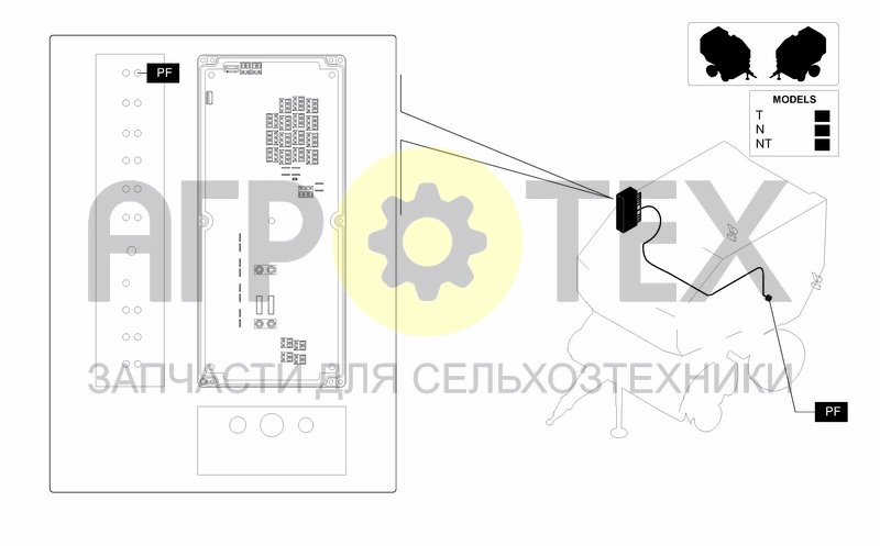 Чертеж GENERIC ELECTRIC SYSTEM - BALE SHAPE INDICATORS