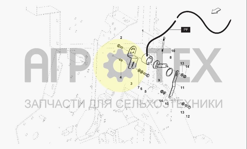 Чертеж GENERIC ELECTRIC SYSTEM - BALE SHAPE INDICATORS