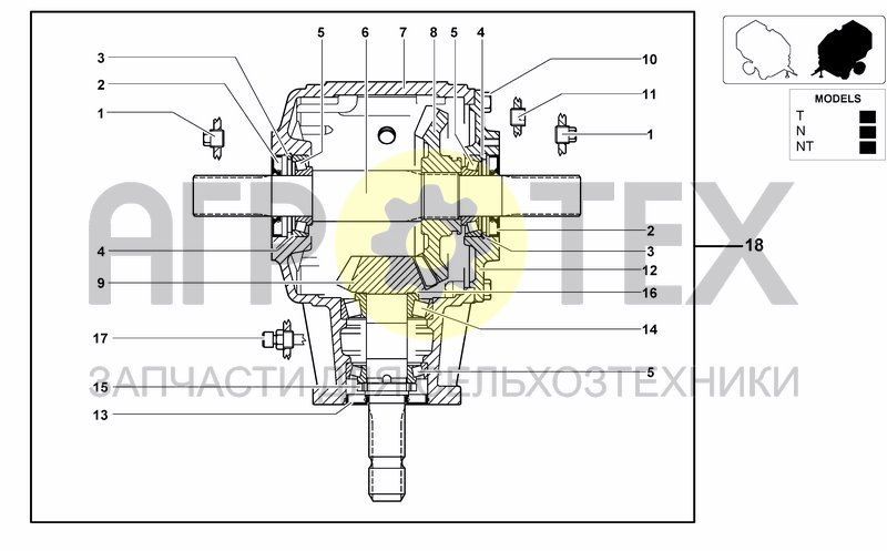 Чертеж GEAR BOX