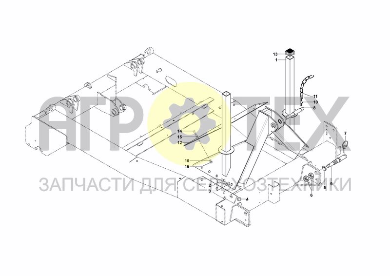 Чертеж THREE POINTS LINKAGE