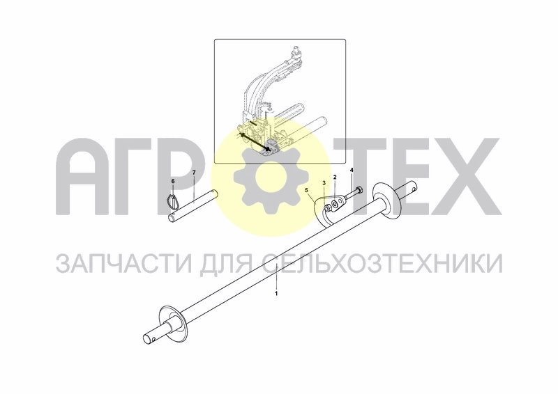 Чертеж THREE POINTS LINKAGE