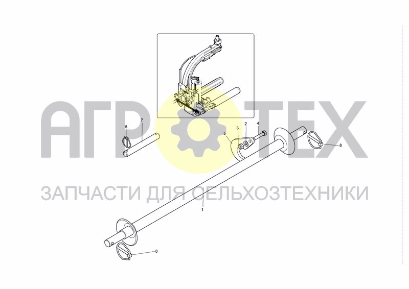 Чертеж THREE POINTS LINKAGE