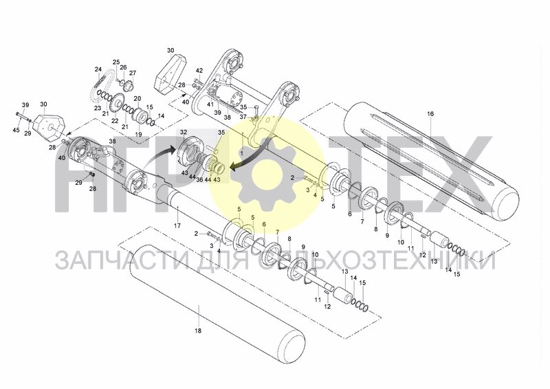 Чертеж FEEDING ROLLERS