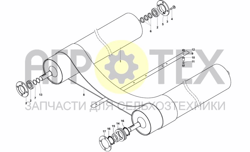 Чертеж FEEDING ROLLERS