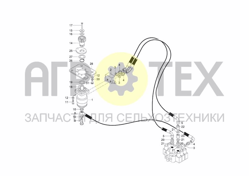 Чертеж HYDRAULIC SYSTEM