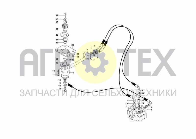 Чертеж HYDRAULIC SYSTEM