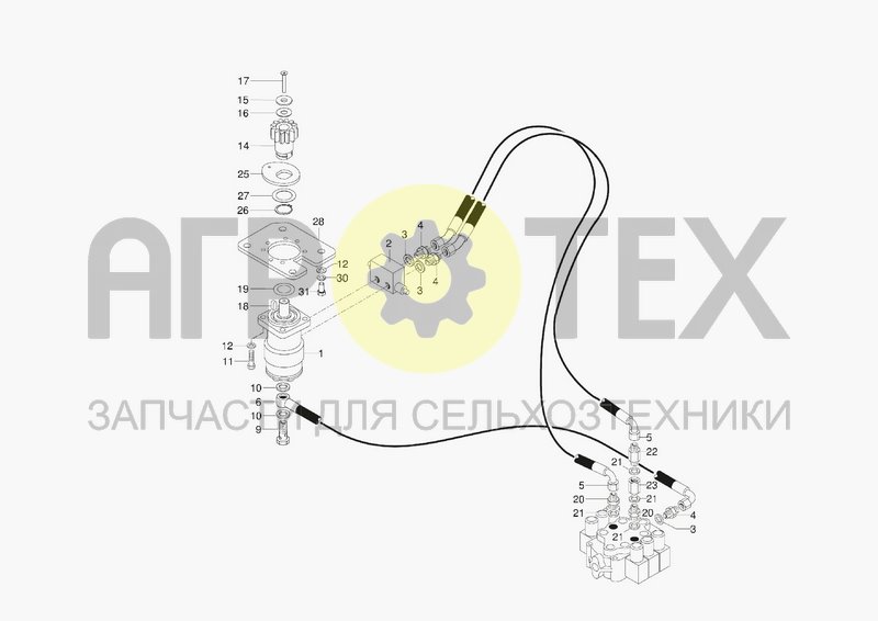 Чертеж HYDRAULIC SYSTEM