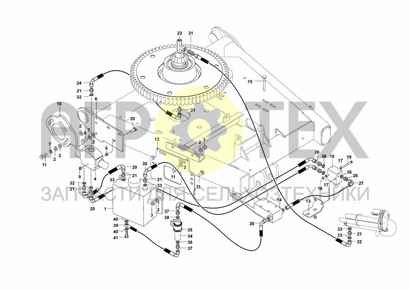 Чертеж HYDRAULIC SYSTEM