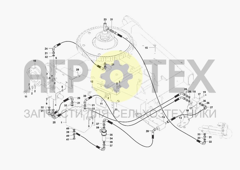 Чертеж HYDRAULIC SYSTEM