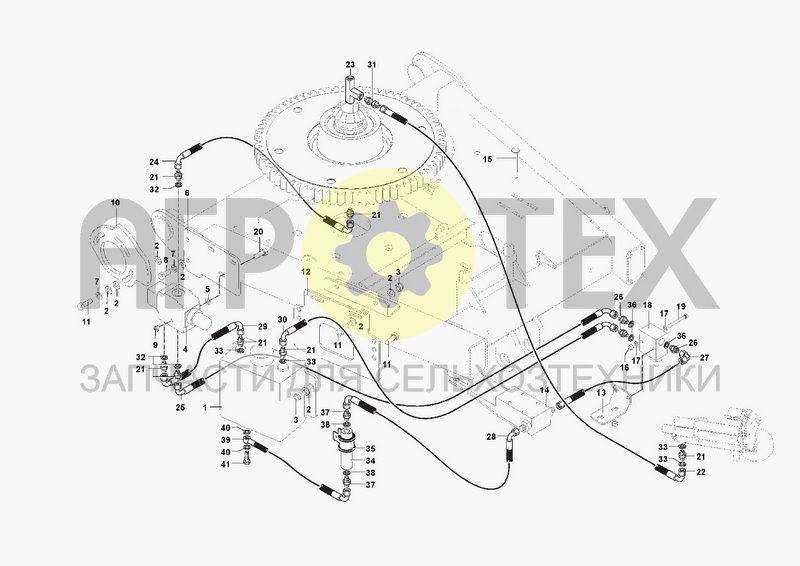 Чертеж HYDRAULIC SYSTEM