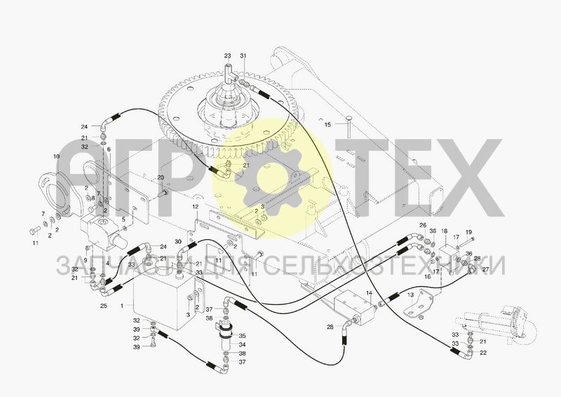 Чертеж HYDRAULIC SYSTEM