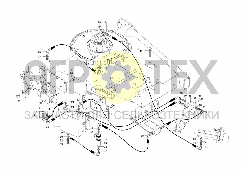 Чертеж HYDRAULIC SYSTEM