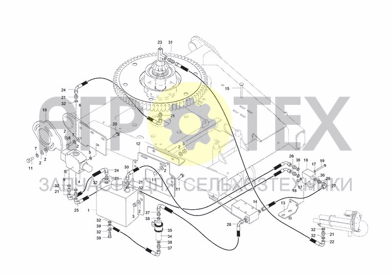 Чертеж HYDRAULIC SYSTEM