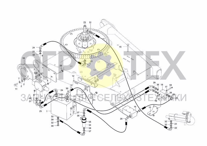 Чертеж HYDRAULIC SYSTEM