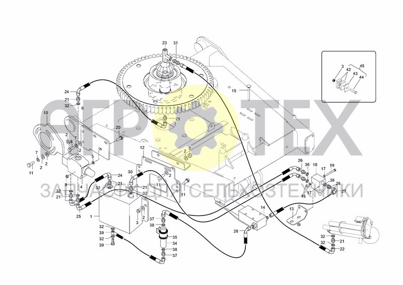 Чертеж HYDRAULIC SYSTEM