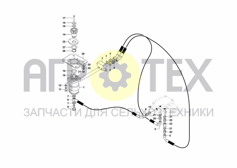 Чертеж HYDRAULIC SYSTEM