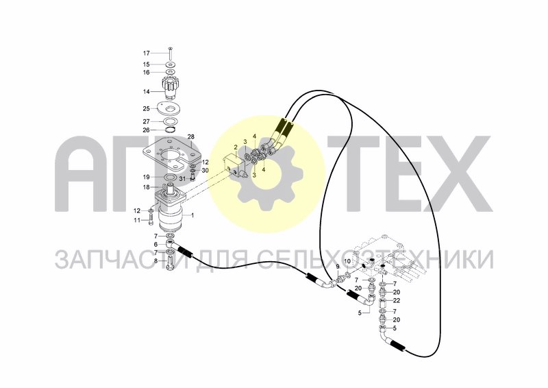 Чертеж HYDRAULIC SYSTEM