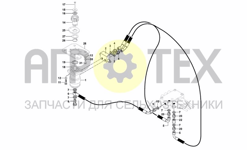 Чертеж HYDRAULIC SYSTEM