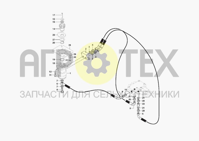 Чертеж HYDRAULIC SYSTEM