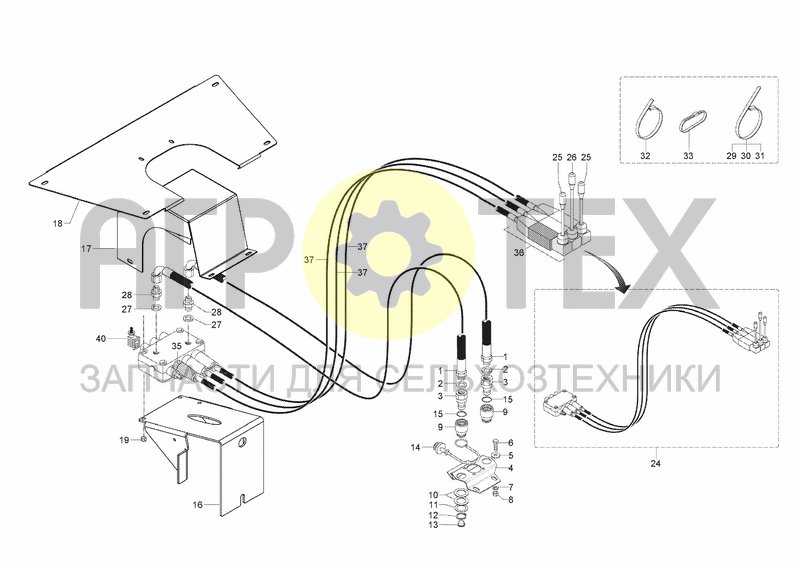 Чертеж HYDRAULIC SYSTEM