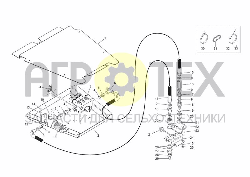 Чертеж HYDRAULIC SYSTEM