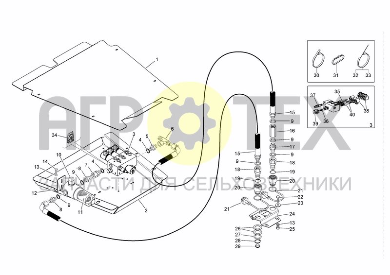 Чертеж HYDRAULIC SYSTEM