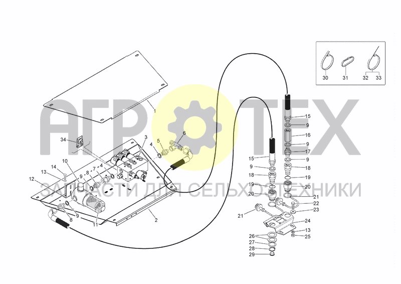 Чертеж HYDRAULIC SYSTEM