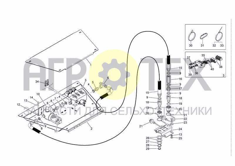 Чертеж HYDRAULIC SYSTEM