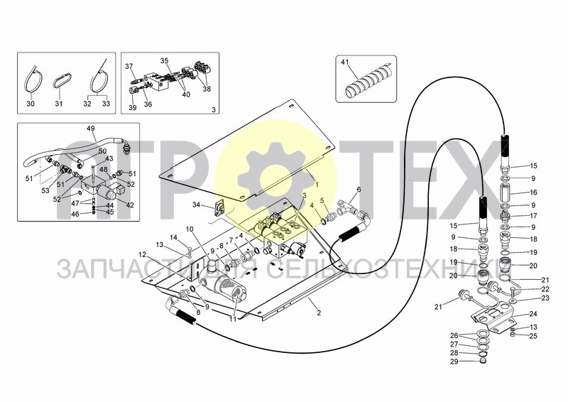 Чертеж HYDRAULIC SYSTEM