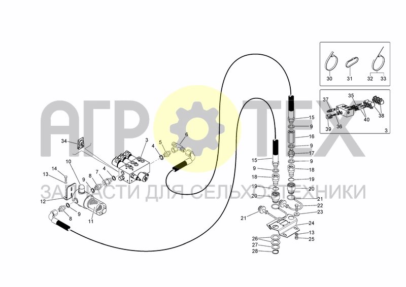 Чертеж HYDRAULIC SYSTEM