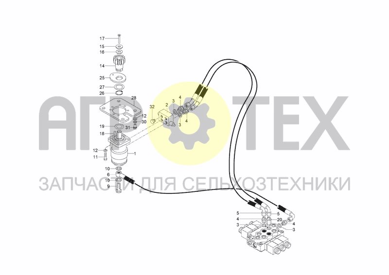 Чертеж HYDRAULIC SYSTEM