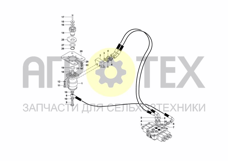 Чертеж HYDRAULIC SYSTEM