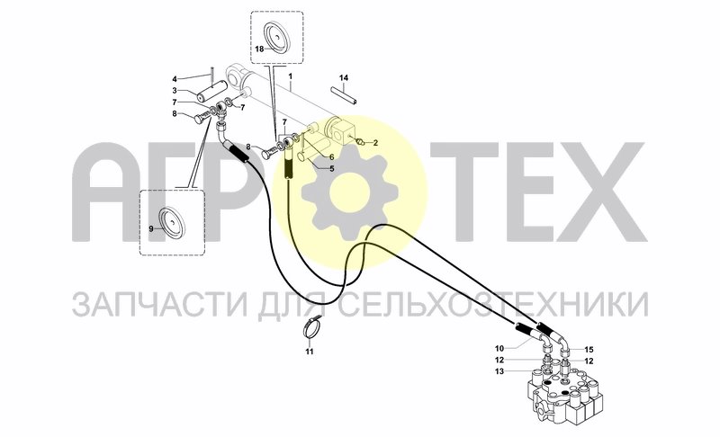 Чертеж HYDRAULIC SYSTEM