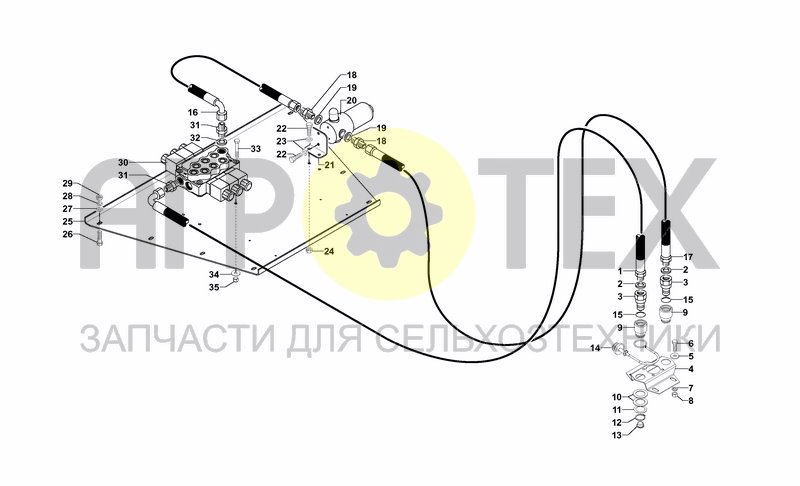 Чертеж HYDRAULIC SYSTEM