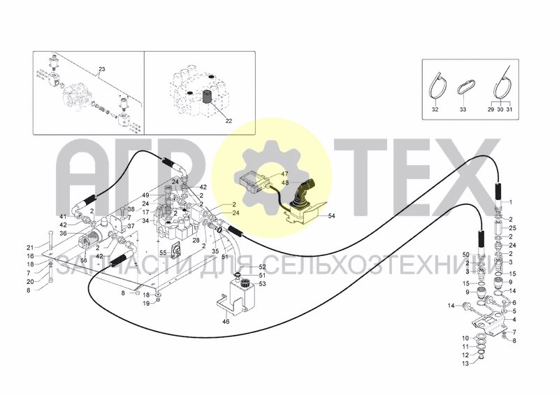 Чертеж HYDRAULIC SYSTEM